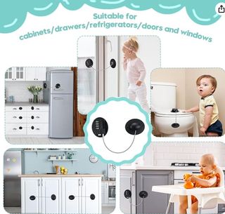 Cerradura autoadhesiva  con combinación