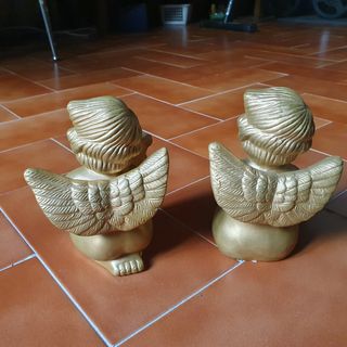 Coppia angioletti dorati