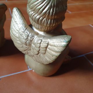 Coppia angioletti dorati