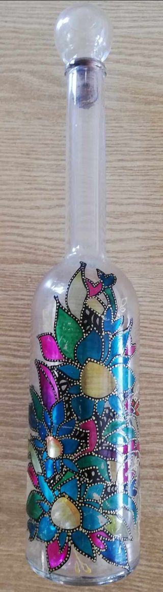 Bottiglia vuota stile graffiti GP Brotto