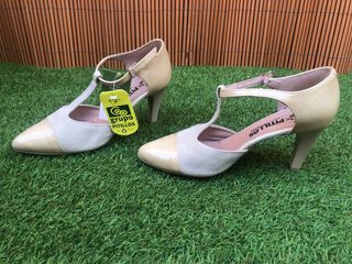 Zapatos Nuevos Tacón Talla 38 Nude Beige Pitillos