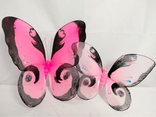 100 farfalle addobbi rosa e rosse