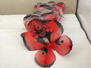 100 farfalle addobbi rosa e rosse