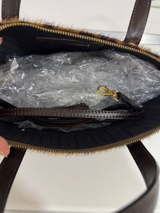 Bolso pelo estampado guepardo. Nuevo. Sin estrenar