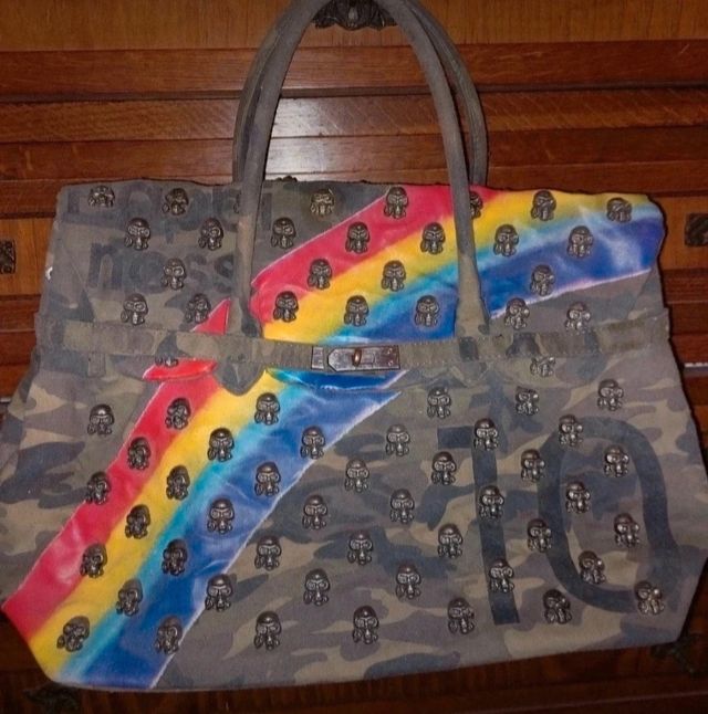 Mia Camo bag borchie