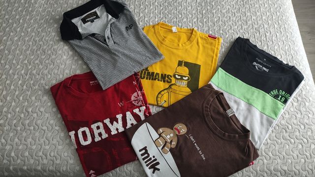 Pack cuatro camisetas y un polo 