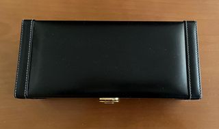 Caja para seis relojes cuero negro