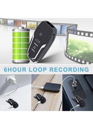 Camara oculta en llave  coche 64gb