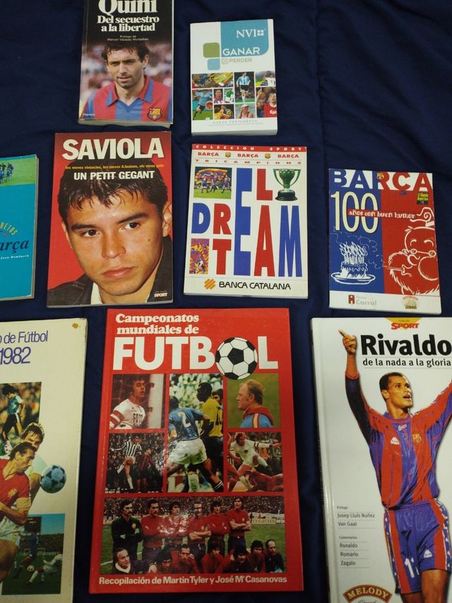 Lote 9 libros fútbol barça todo el lote