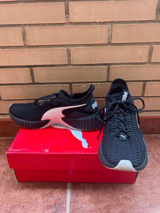 Tenis Puma defy wn’s negro y blanco