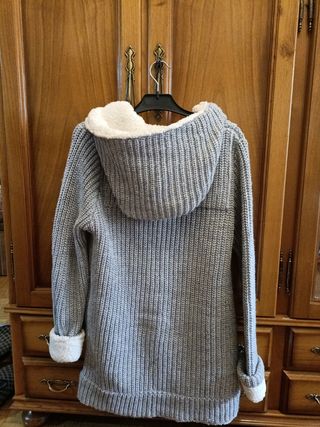 Chaqueta de lana y borreguito Zara