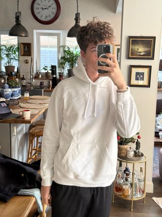 bolsillo secreto Sudadera blanca h&m 