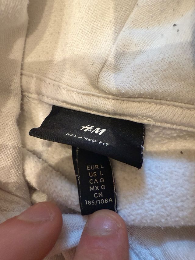 bolsillo secreto Sudadera blanca h&m