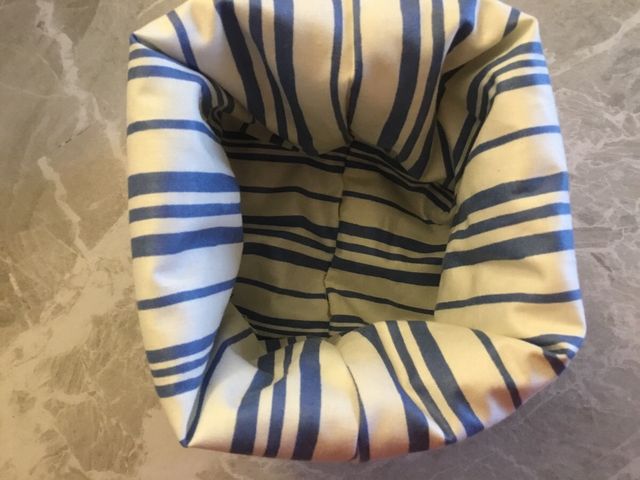 tris cestini in stoffa