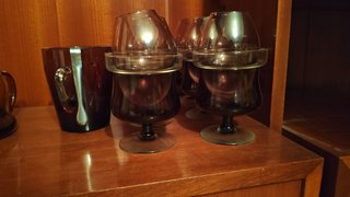 Copas de cocktail y cubitera