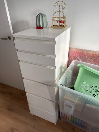 Cómoda Malm 6 cajones Ikea