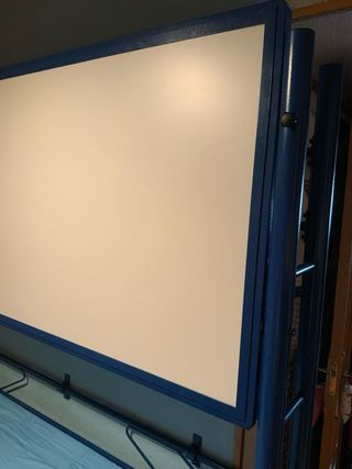 Literas de hierro, azules, abatiblles