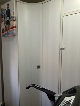 Cama plegable y armario 
