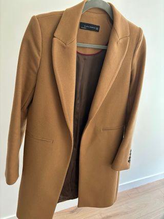 Abrigo lana manteco Zara XS