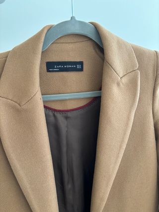 Abrigo lana manteco Zara XS
