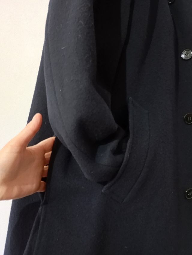 Loden vintage blu scuro 80% Lana