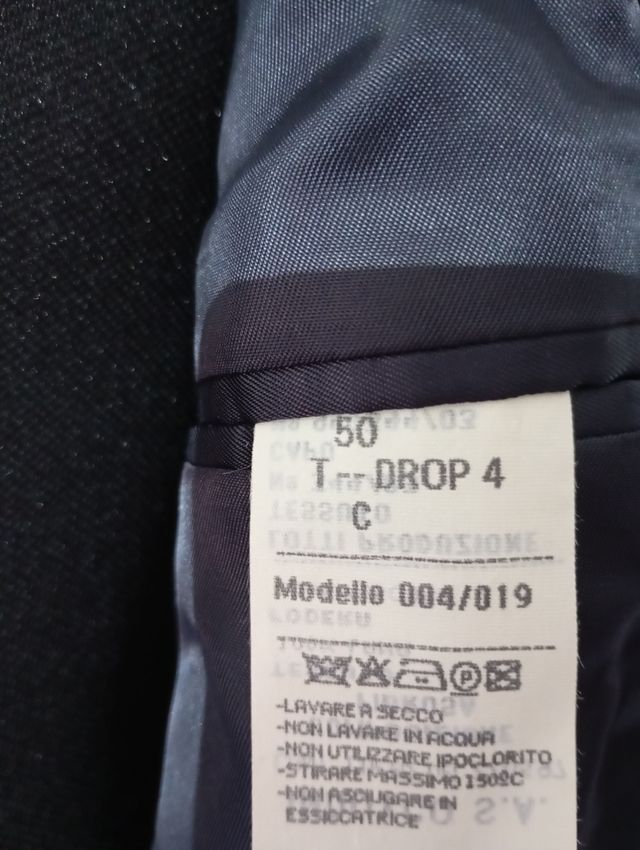 Loden vintage blu scuro 80% Lana