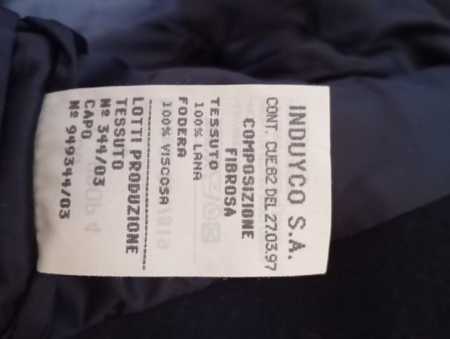 Loden vintage blu scuro 80% Lana