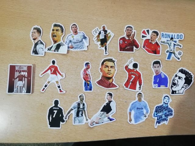 Lote de Cristiano Ronaldo 50 pegatinas nuevas