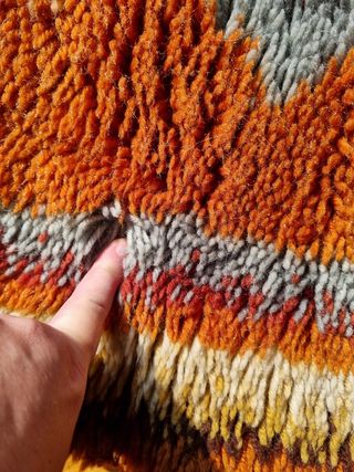 Alfombra lana pelo largo