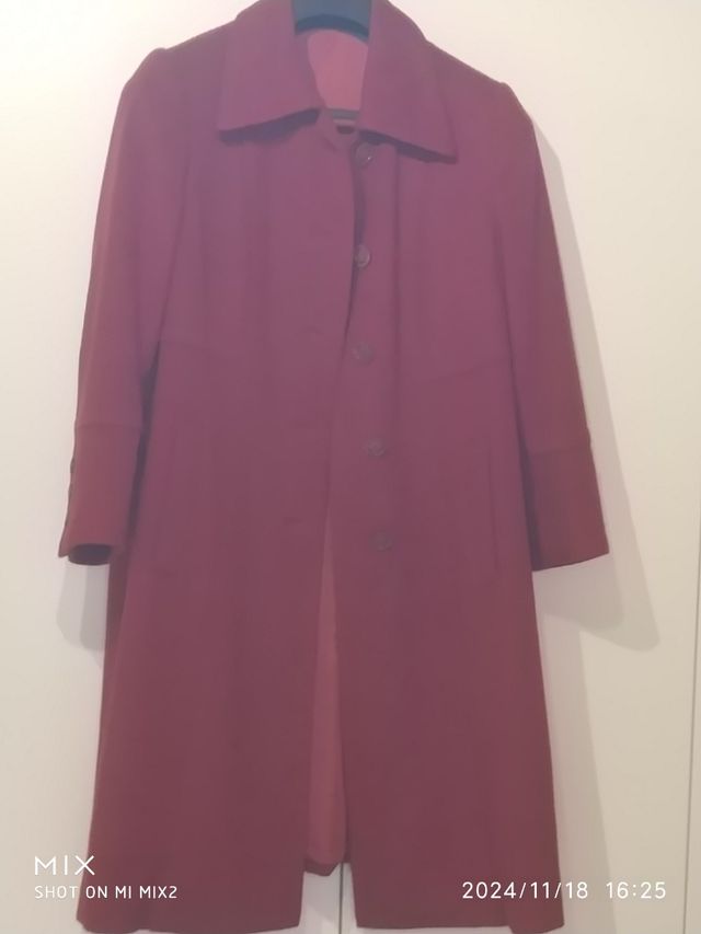 Cappotto donna porpora