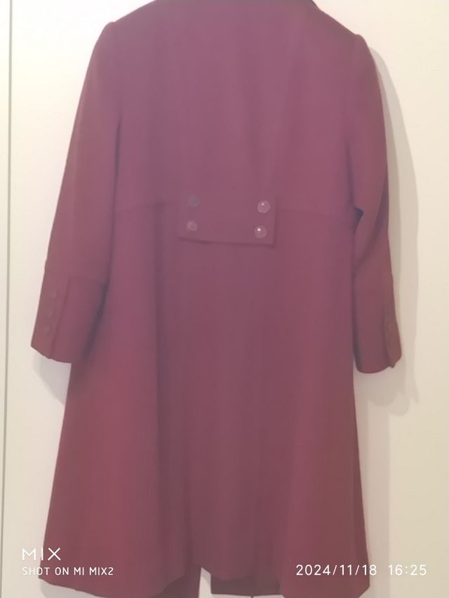 Cappotto donna porpora