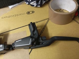 Coppia leve freno MTB e bici corsa trekk