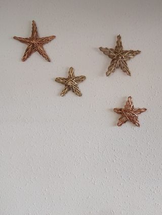 Estrellas de papel trenzado