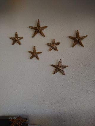 Estrellas de papel trenzado