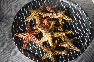 Estrellas de papel trenzado