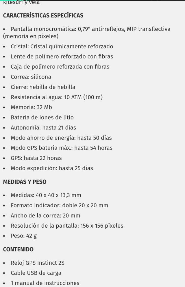 Garming instinct surf 2s