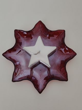 Piatto di natale a forma di stella 