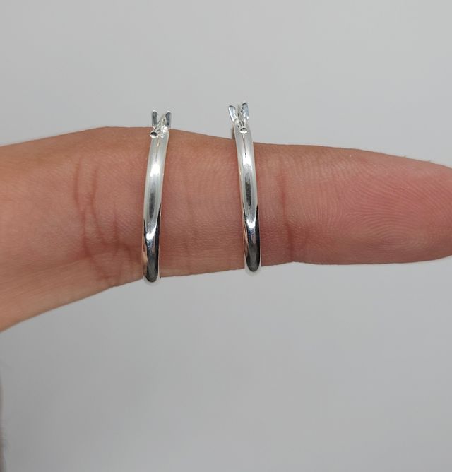 Pendientes aro plata 925