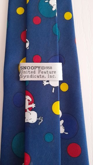 Cravatta uomo colorata Snoopy