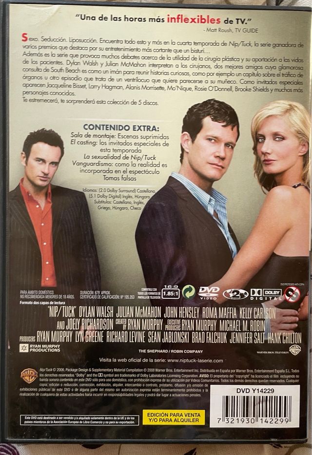 Dvd nip tuck 4 temporada completa
