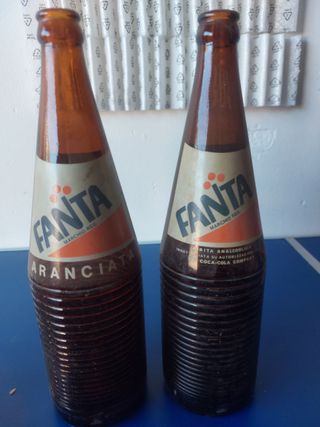 Bottiglie Vintage Coca Cola e Fanta