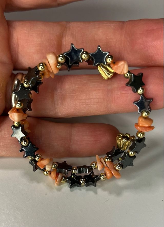 Bracciale regolabile coralli