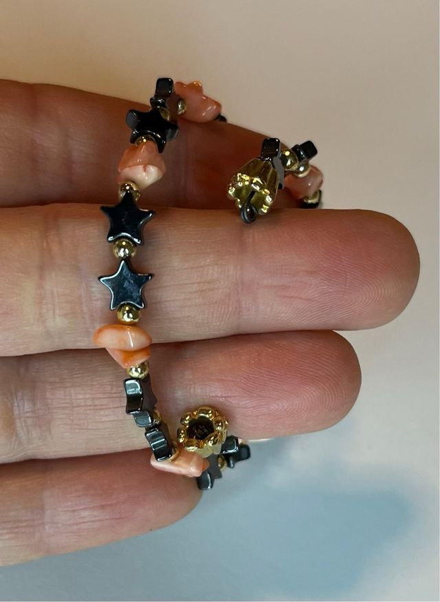 Bracciale regolabile coralli