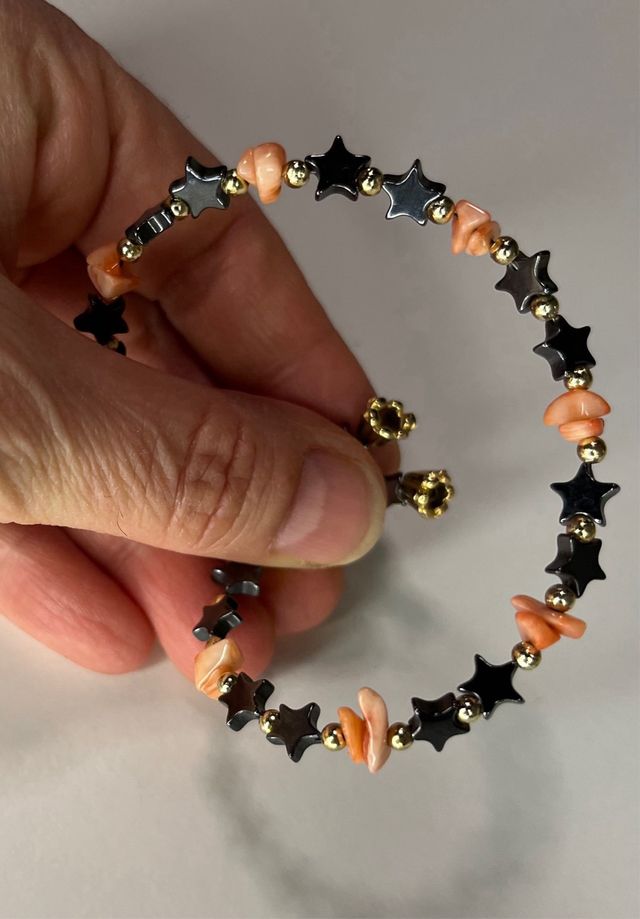 Bracciale regolabile coralli