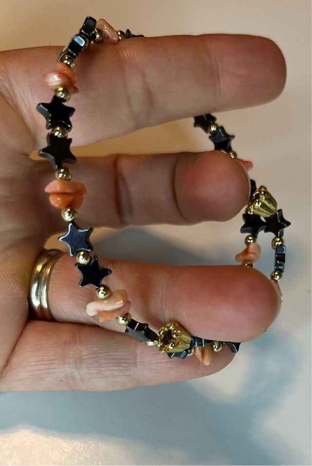 Bracciale regolabile coralli