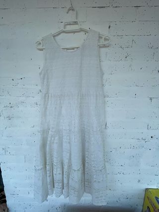 VESTIDO BLANCO 🤍👸🏼🍭