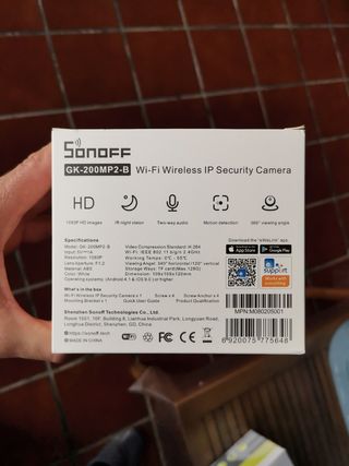 Camara Vigilancia SONOFF GK-200MP2-B 