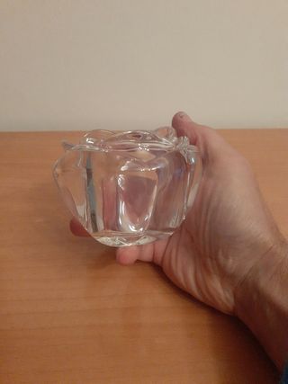 Portavelas cristal