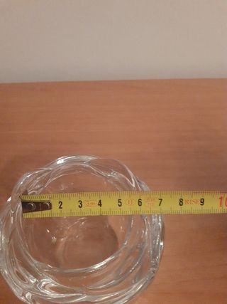 Portavelas cristal