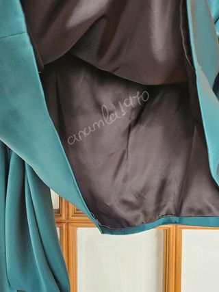 Vestido corto nudo lim. ed. verde zara L